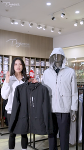 Áo khoác jacket nam Dugarco thiết kế dáng ngắn 2 lớp giữ ấm cản gió kháng nước 243JM22071