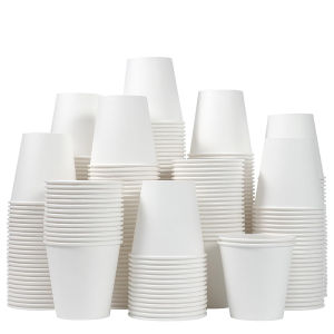 50/100PCS White Disposable Paper Cups Small Durable Bathroom Mouthwash Cups Suitable for Supermarket Tasting Beverage Containers