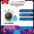 [Online Exclusive] Midea MF100W75 White Front Load Washer, 7.5kg, Water Efficiency 3 Ticks. 