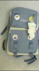 Calviero Collection G2989: Tas Ransel Sekolah Anak Perempuan Dapat Gantungan Lucu