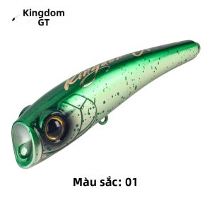 Mồi Câu Giả Kingdom GT Saltwater Topwater Popper 120mm-180mm Nổi Tầm Xa Câu Cá Ngừ Dành Cho Câu Cá Lớn