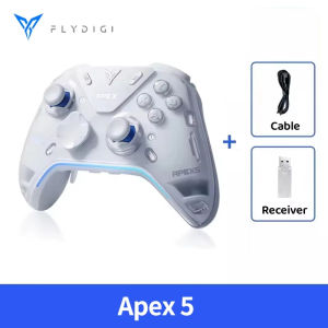 Flydigi | Tay Cầm Chơi Game Không Dây Flydigi Apex 5 Dành Cho PC/Switch/Điện thoại/TV/Máy Tính Bảng Với Đế Sạc Đèn RGB Đẹp Mắt Nút Bấm Hall-Linear