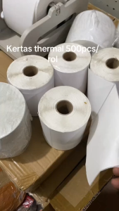 Abadi Mall Label STICKER THERMAL BARCODE 100x150mm 10x15cm 500 PCS/Thermal Size A6 Termurah
