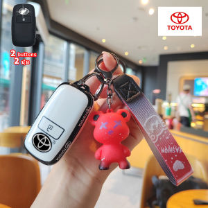 หุ้มกุญแจรถโตโยต้าขอบสีดำ Tpu สำหรับ Veloz/raize/avanza/yaris Ativ/yaris CORSS พวงกุญแจที่สวยงาม