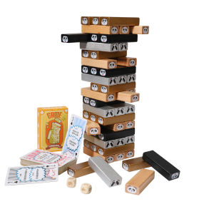 Wooden Stress Relief Game for Children Parent-Child Interaction Desktop Toy Building Blocks for School And Company Competition