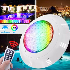 Pool Light Underwater LED RGB Light Waterproof IP68 Submersible Spotlight Landscape Pond Diving Lamp Aquarium Pond Light With Remote Control for Swimming Pool Lights12V Outdoor Garden Lawn Lamp Pool Light