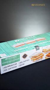 Prasmanan set Wadah Saji Keramik Plus Pengahangat Dobel Tutup Keramik Dan Kaca 2 Liter x 3 PC Vicenza HHA 45