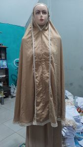 mukenah rayon polos harga grosir setengah lusin