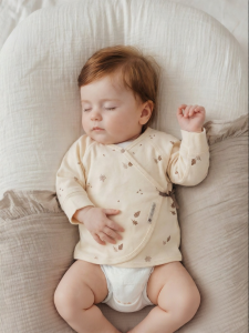 GURCOOC | Cotton Tie-design Newborn Onesie