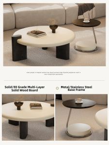 YINANWANG | Mid-century Vintage Circular Designer Coffee Table