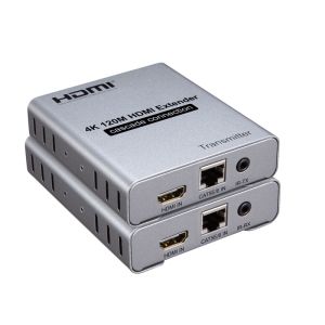 4K 120M HDMI Ethernet Extender Cascade Connection Via Cat5e CAT6 RJ45 Network Cable Audio Video Sync Transmission Transmitter Receiver Converter
