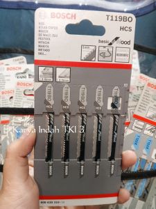 Mata Gergaji Jigsaw Kayu BOSCH T119BO Jig Saw Blade Potong Lengkung Bulat T 119 BO Wood Halus