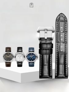 SOALFANEY | Mens Panerai Watch Strap Genuine Leather Fat Date Island Tuscany疯马皮24MM Suitable For Tissot Longines PAM111