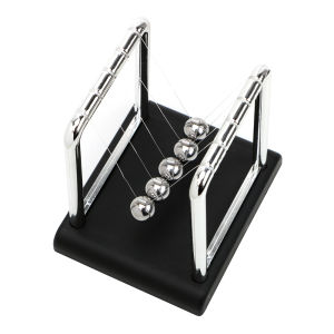 Metal Pendulum Ball Desk Table Decor Physics Science Pendulum Newton Ball Steel Balance Ball Newtons Cradle