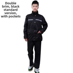 Double Layered Motorcycle Rain Gear Set