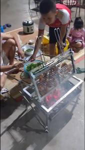 BẾP NƯỚNG BBQ CAO CẤP THÉP CHỊU LỰC - LẬT VỈ 180° TRONG 1 GIÂY! KT 40 X40