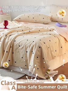 MINGSHA | High Quality Cotton and Nylon Blend Thin Summer Blanket