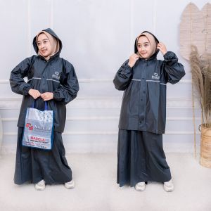 Jas Hujan Raincoat Setelan Baju Dan Rok Wanita Terbaik by MASELA Anti Rembes
