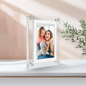 Acrylic Digital Photo Frame: A 5 Inch Vertical Display with IPS Screen & 1200mAh Battery
