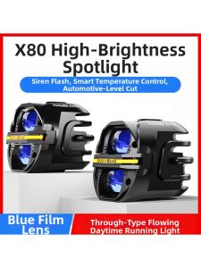 FUTURE EYES | Flash Bright Light Switchable LED Headlight for Motorcycle