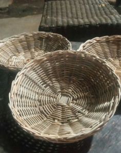 piring anyaman rotan/piring rotan asli/piring rotan cekung 10 pcs
