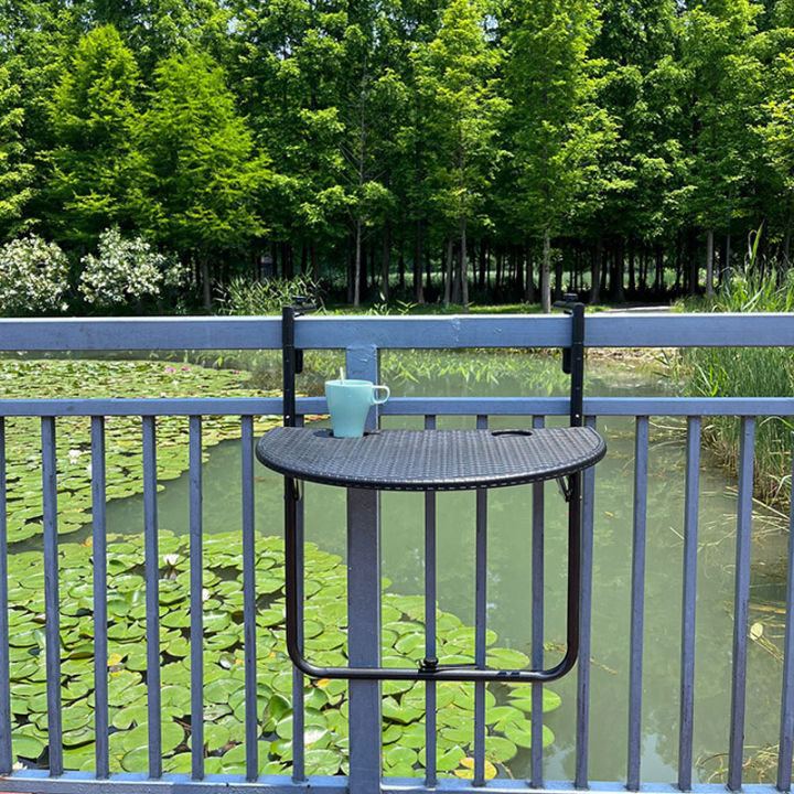 Yijie Outdoor Balcony Hanging Table Hanging Casual Folding Table