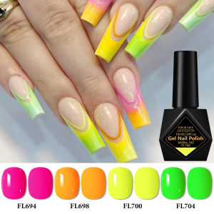 4pcs 10ml Nude Pink Glitter Nail Gel Polish Set Long Lasting Soak Off UV LED Nail Art Base Top Coat Gel Varnish Nail Supplies