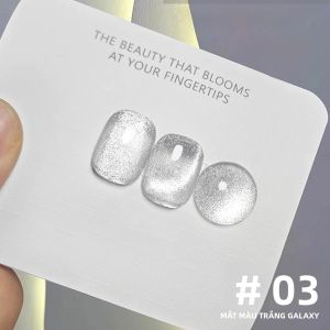 Sơn Móng Tay Gel Mắt Mèo Ánh Trăng Trắng 12ML 1-5PCS Màu Trong Suốt Như Băng Dùng Được Cho Mùa Hè Mùa Thu Năm 2025