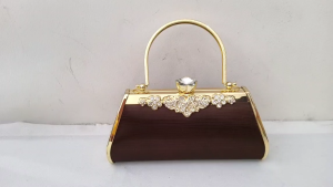 Tas Pesta Farnell Clutch Kondangan Wanita Diamond Bunga Cantik Elegan 2948
