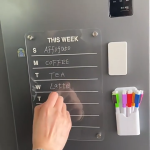 Papan Whiteboard Magnet A4 Lutsinar (Untuk Peti Sejuk & Pejabat)Acrylic Magnetic Dry Erase Board磁性留言板 磁性白板