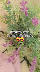 ByKiddos - Bandana B71 New Pita Bayi / Bando Kain Anak Pita Lembut Dengan Kain Motif Timbul Besar