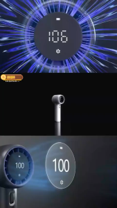 GF02 Handheld Fan 199 Level Strong Wind Portable Bladeless Fan Rechargeable with Air Turbo Cooler