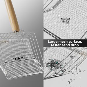 HOOPET | Fine Mesh Large Cat Poop Scoop Non-Stainless Steel