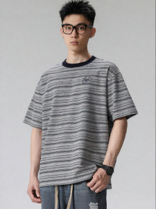 Wood soon | Summer Stripe Casual T-Shirt