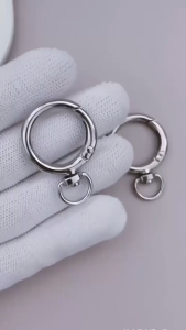 ห่วง ห่วงสปริงล็อค กลม เงิน ทอง 25mm สำหรับ ทำพวงกุญแจ DIY อุปกรณ์งานฝีมือ