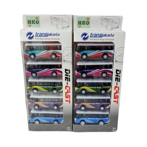 Simulasi Mobil Bus Transjakarta Isi 5 Pcs Diecast Model Mainan Die Cast Set Bus Kendaraan 5 Warna Koleksi Untuk Anak Umur Usia 3 4 5 6 7 8 9 Tahun Hadiah Kado Ulang Tahun Cowok Laki Laki Hadiah
