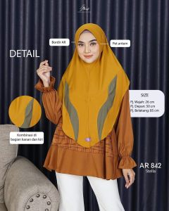 Arrafi AR 842 Jilbab hijab kerudung bergo krudung wanita dewasa jersey instan layer garis best seller terbaru new terlaris modern kekinian murah viral lebaran 2024 adem murah promo cantik pet antem bahan stella cantik bayar di tempat COD gratis ongkir