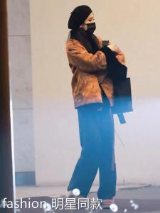 Hong Kong Yang Mi Celebrity New Chinese Style National Trend Leather And Fur Integrated Outerwear Design Loose Cotton Jacket