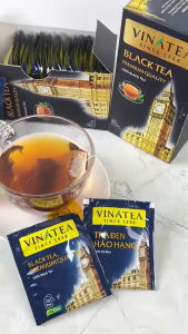 Trà Đen Hảo Hạng Vinatea Túi Lọc Hộp 50g (25túi x2g) – Vị Đậm Đà Phong Cách Anh Hương Thơm Tự Nhiên – Trà Đen Cao Cấp