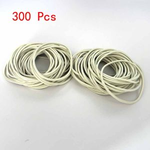 300pcs Elastic Rubber Bands White Color Stretchable Latex Ring School Office Home Industrial Ring Package Holder Rubber Band