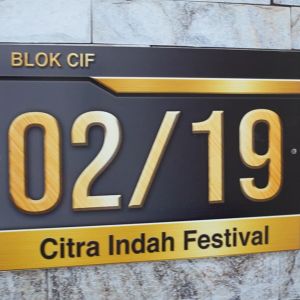 Nomor Rumah Akrilik Gold Edition / Nomor Rumah Stiker Gold On Akrilik