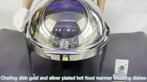 XINHONG Stainless Steel Food Warmer Buffet Food Heater with Pans and Fuel Holders Heating Tray for Catering Buffet Wedding Parties Catering Warm Ser
