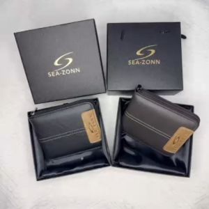 DOMPET KULIT ZIP MEN BOY WALLET FULL ZIP BRAND SEAZONN 100% COW LEATHER GOOD KUALITI DOMPET LELAKI KULIT LEMBU .