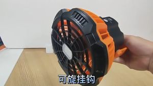 พัดลมไฟฟ้า 6 นิ้ว รุ่นX10 ตั้งแคมป์กลางแจ้งคุณภาพสูงอเนกประสงค์ แขวนตั้งได้ พร้อมไฟรีโมท พาวเวอร์แบงค์ ลมแรง ทนทาน แข็งแรง