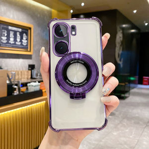 Vivoiqooneo9 Phone Case Airbag Drop-Resistant Soft Case Fashion Applicable Iqooneo9pro Classy Creative Magnetic Bracket New Arrival Ultrathin and Simple Iqooneo9spro All-Inclusive Protective Case