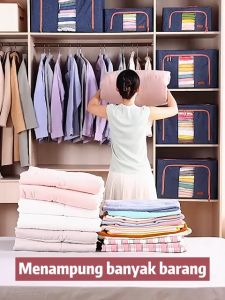 ❀ Paling Tahan Lama box container ❀ Tidak mudah kotor stroge box ❀ Kualitas Tinggi Besar box baju ❀ Tahan debu rumah tangga organizer box ❀ Mainan Selimut box pakaian Kotak Penyimpanan serbaguna