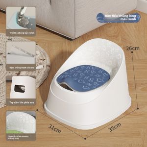 ZHIFUXIAOLUBAN | Ghế Toilet Cho Trẻ Em Có Đệm Lưng Dành Cho Bé Trai Và Bé Gái
