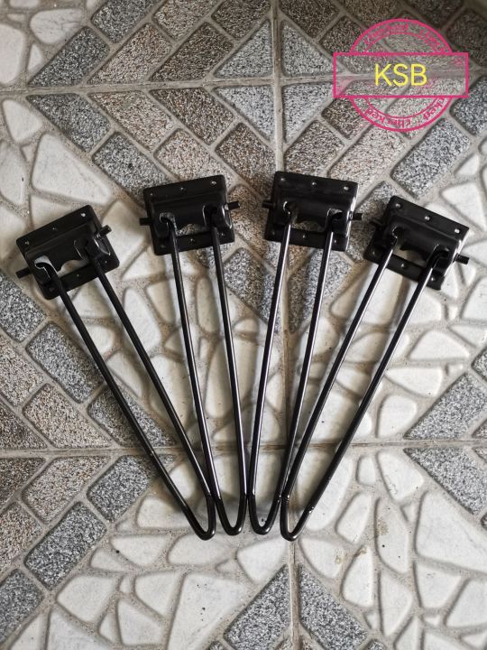 ขาโต๊ะญี่ปุ่น พับได้ แบบเหล็กสีดำ ขนาด 31 ซม. และ ขนาด 50 ซม. | Lazada ...