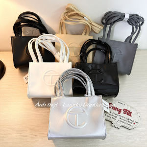 HOÀN TIỀN 15% - [Chuẩn hãng] Túi nữ quai xách + đeo chéo logo dập nổi size 17 da trơn mềm mịn full màu