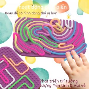 Que Silicon Màu Hoạt Động Cảm Giác Ban Cho Trẻ Em Montessori Đồ Chơi Phát Triển Kỹ Năng Vận Động Giảm Căng Thẳng Du Lịch Thân Thiện Quà Tặng Giáng Sinh